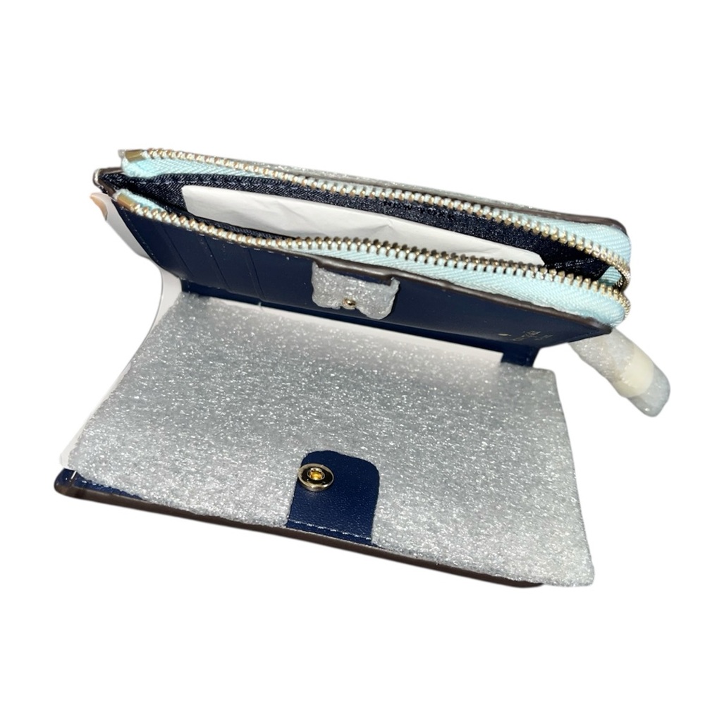 Kate Spade•Madison Blue Glow Small Zip Compact Wallet - Picture 4 of 12